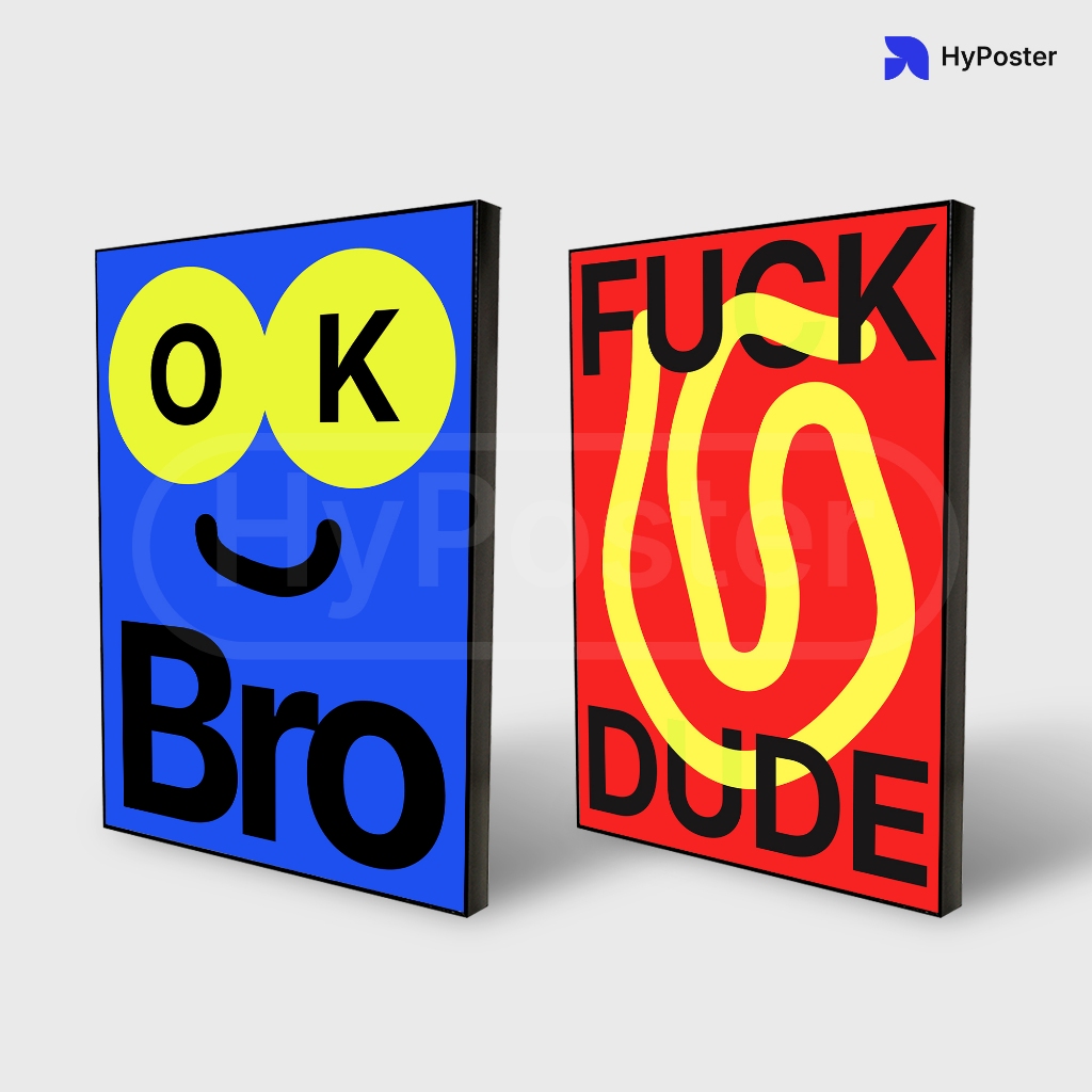 Hyposter | Dekorasi dinding Poster Frame Typography