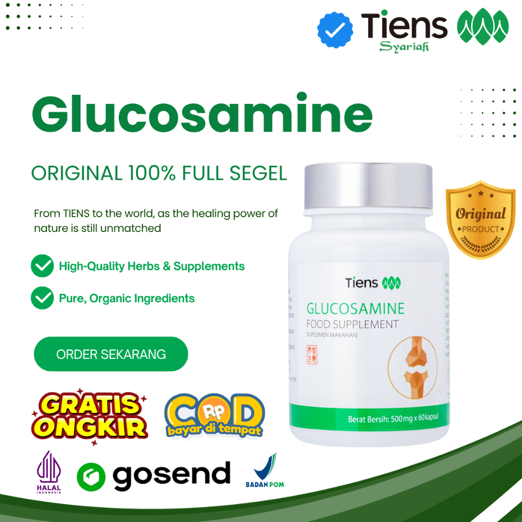 Glucosamine Tiens Vitamin Nyeri Tulang Lutut Dan Sendi Persendian Glucosamin Original Segel