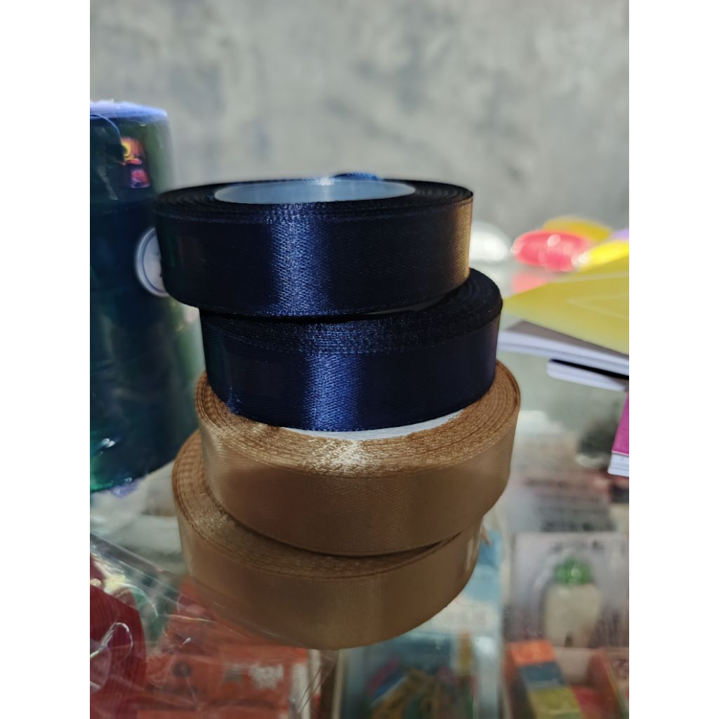 

Pita Satin 1/4 1/2 3/4 1 2 Inch Warna Warni Pita Buket Pita Kado Hiasan Pita