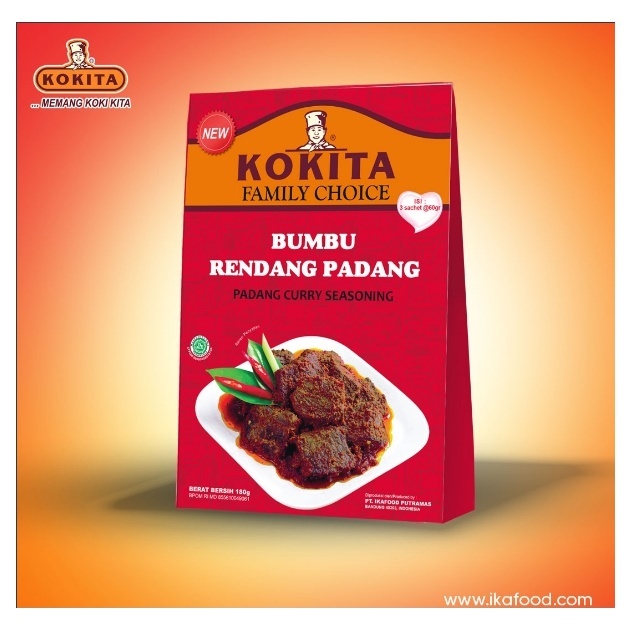 

Kokita Family Choice Bumbu Rendang Padang Curry Seasoning 180g
