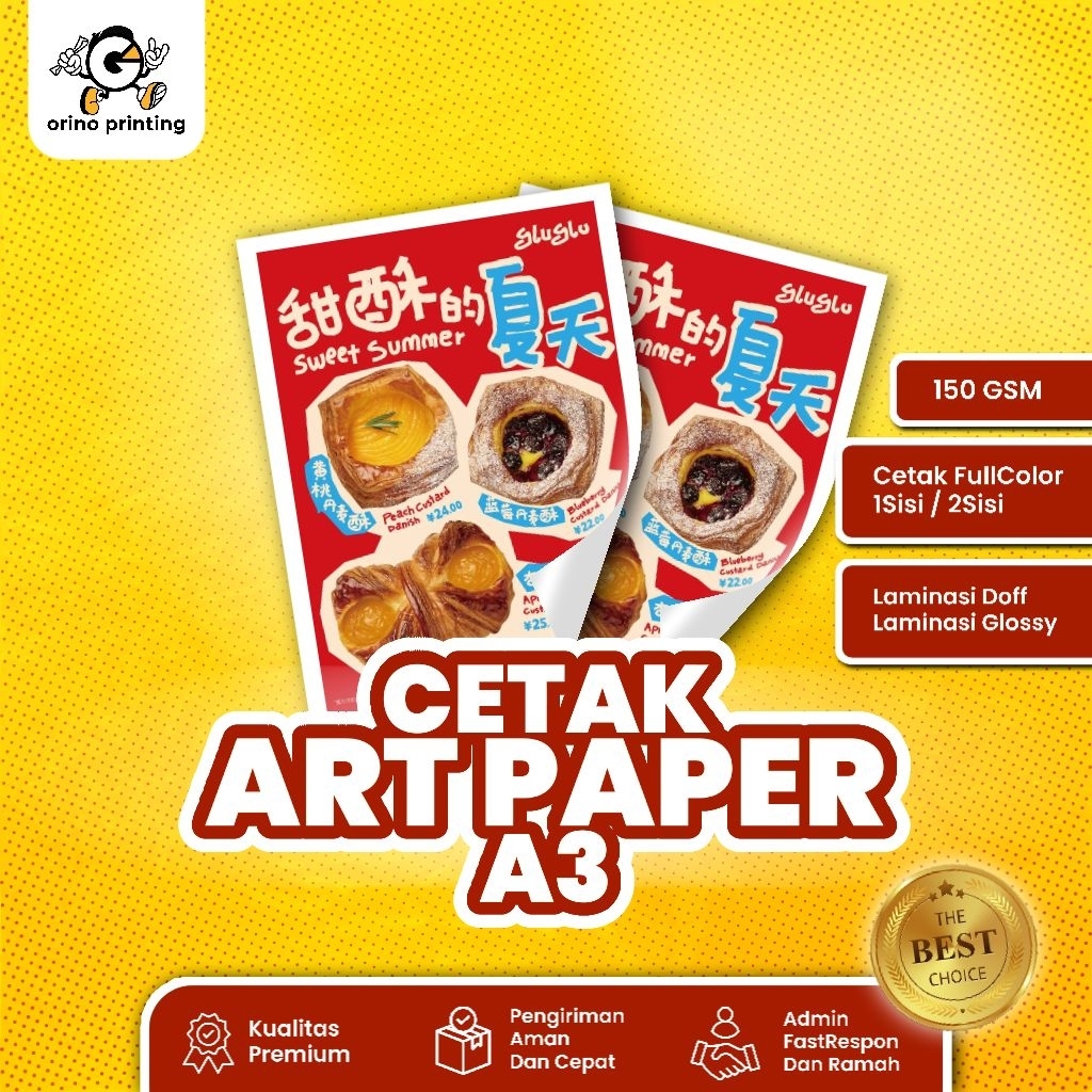 

Cetak Poster Art Paper 150 gsm