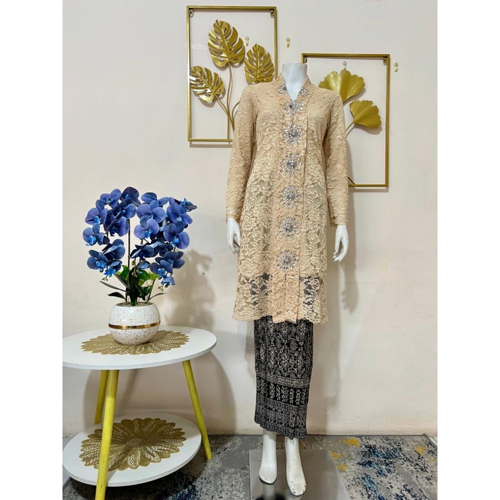 SETELAN KEBAYA BROKAT KARTINI PAYET/KEBAYA MURAH/KEBAYA KARTINI/KEBAYA PAYET/KEBAYA SERAGAMAN/KEBAYA