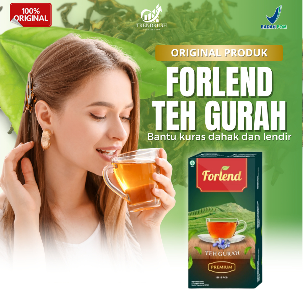 

FORLEND Teh Gurah Asli - Herbal Alami Melegakan Tenggorokan Suara Lebih Jernih - Teh Herbal Untuk Pembersih Dahak & Lendir