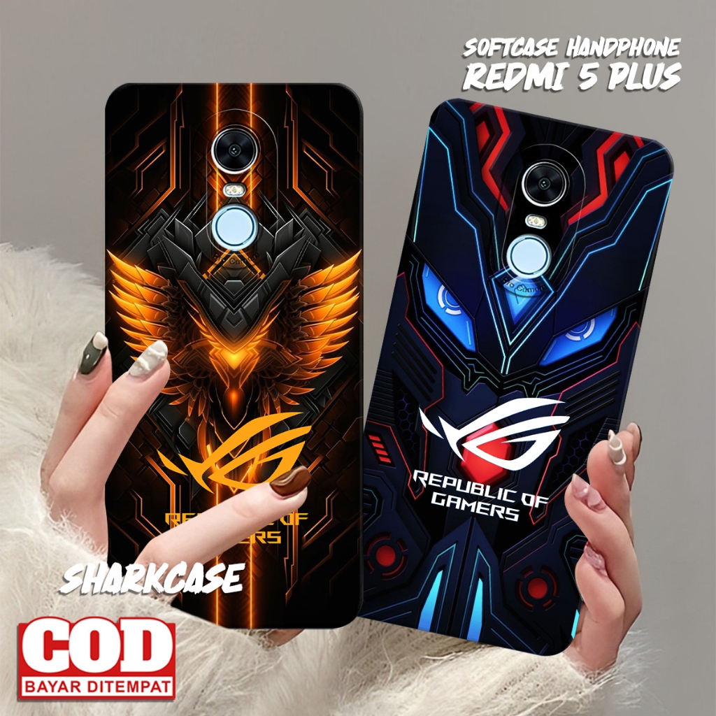 Softcase REDMI 5 PLUS / REDMI 5 / REDMI 6 / REDMI 7 / REDMI 8 / REDMI 8A PRO  Motif Rogg Gamars Terb