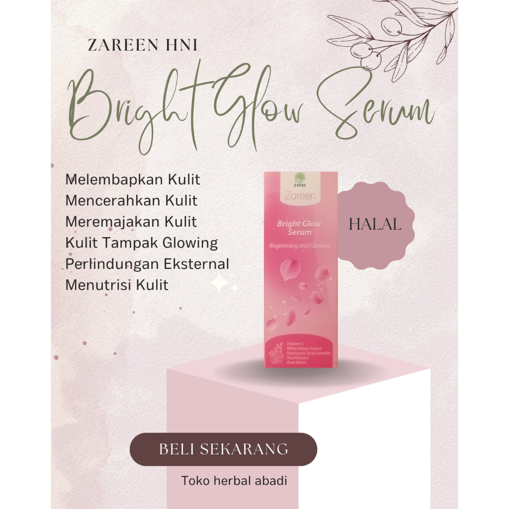 Zareen Bright Glow Serum - Perawatan Wajah - HNI HPAI