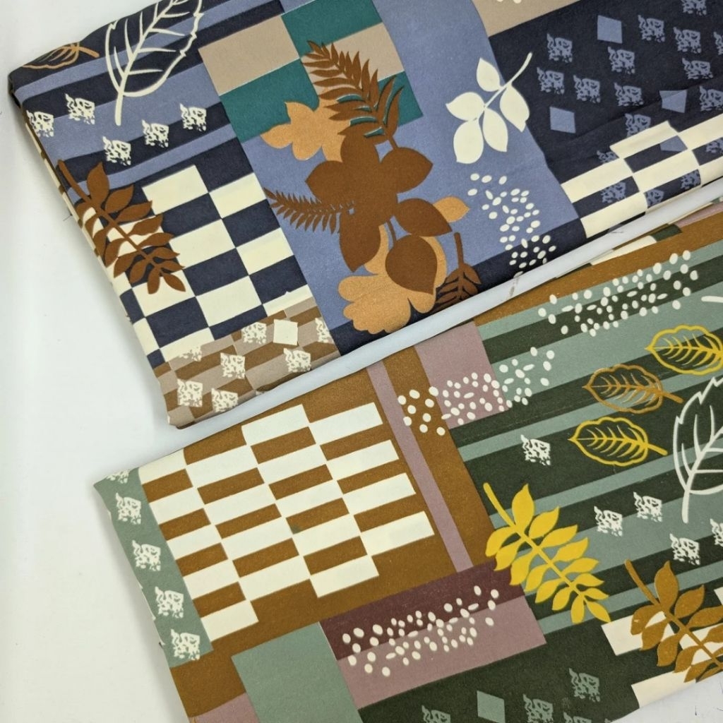 KAIN LEXUS PRINTING PREMIUM MOTIF KOTAK DAUN 12035