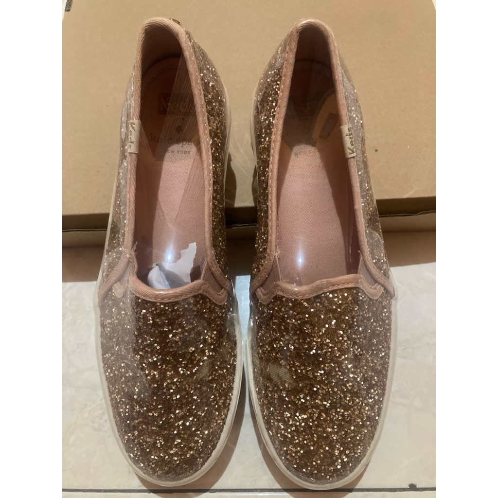 Preloved Keds X Kate Spade Double Decker Glitter Pink
