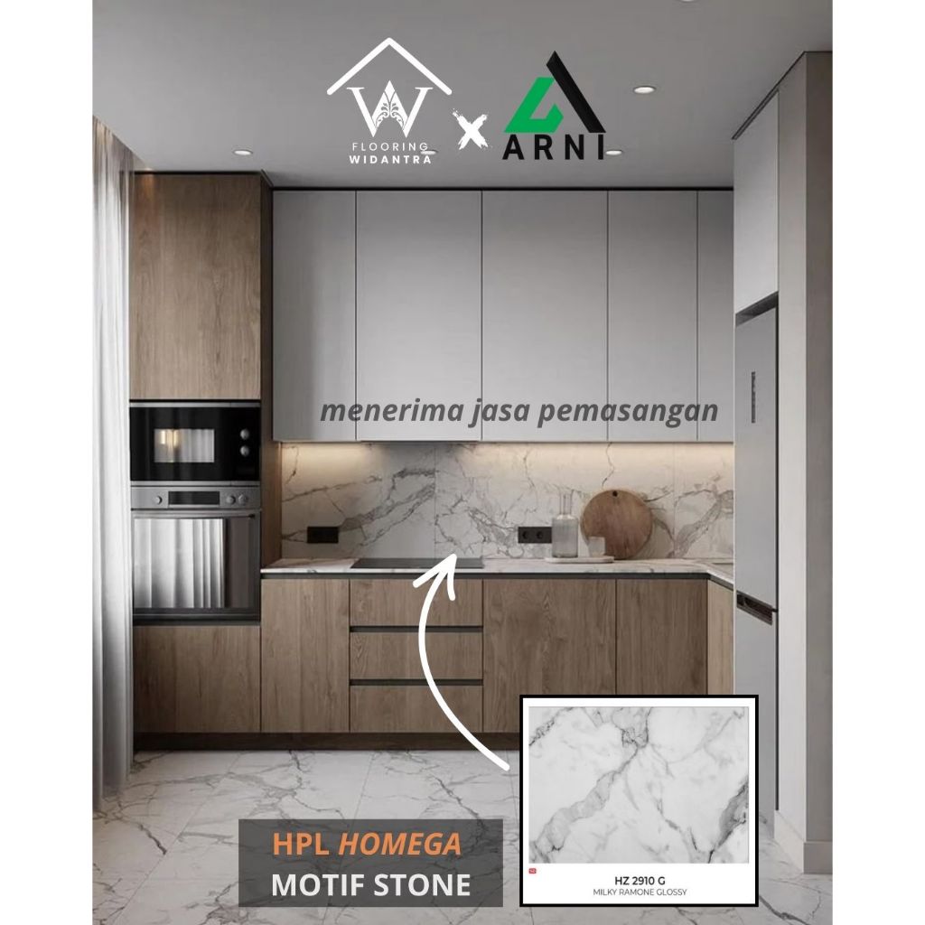 HPL Homega Furniture Motif Marmer/Stone