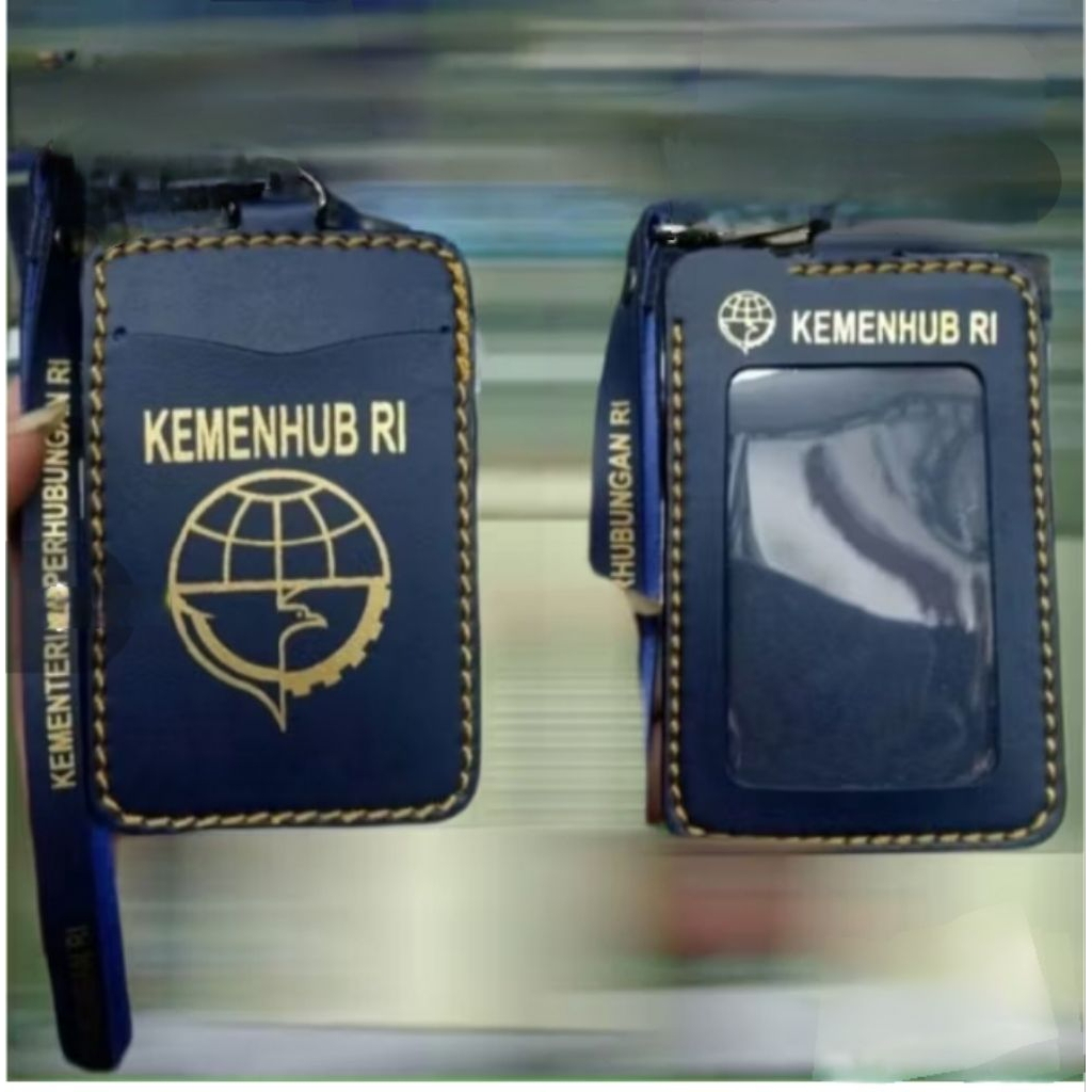 

NAME TAG KEMENHUB RI DUA SISI