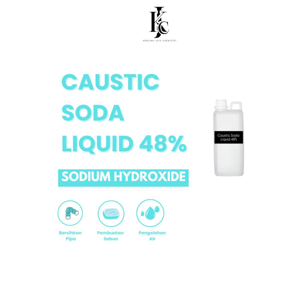 Caustic Soda Liquid 48%/Sodium Hydroxide/Na0h 1 liter