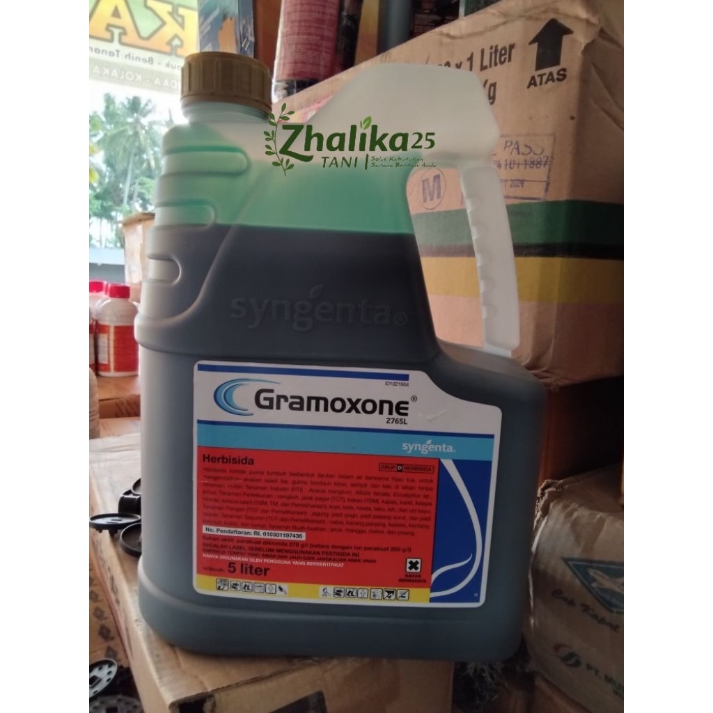 GRAMOXONE 276SL 5L HERBISIDA KONTAK AMPUH ATASI GULMA / RUMPUT BANDEL