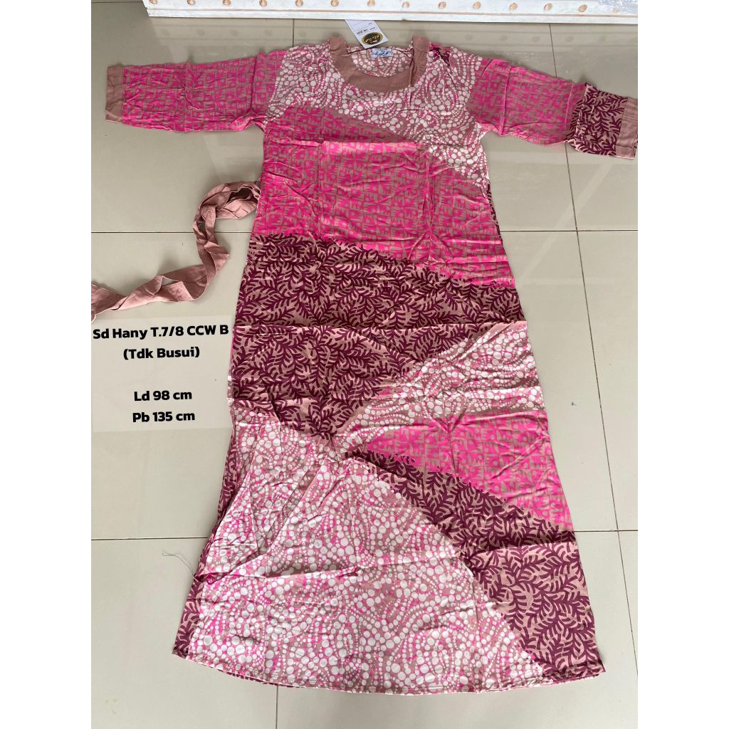 Batik Luza | Daster Luza Hany Lengan 7/8 | Gamis | Set Dress| Daster