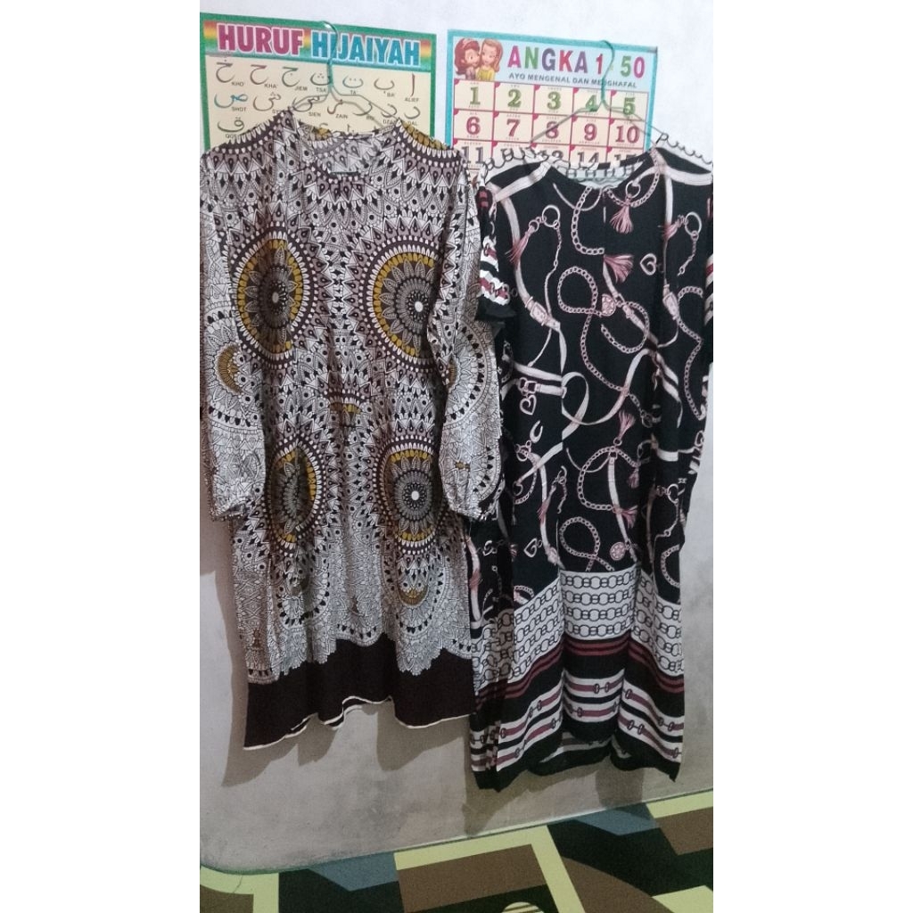 Daster Busui,Daster Wanita Terbaru Rayon Busui Resleting Depan - Baju Tidur Daster Kekinian Lengan P
