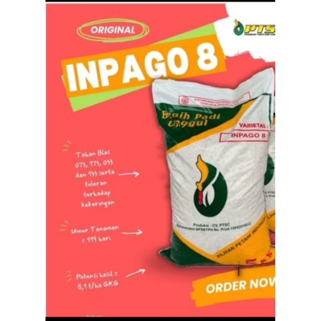 Benih padi Inpago 8 kemasan 5 kg