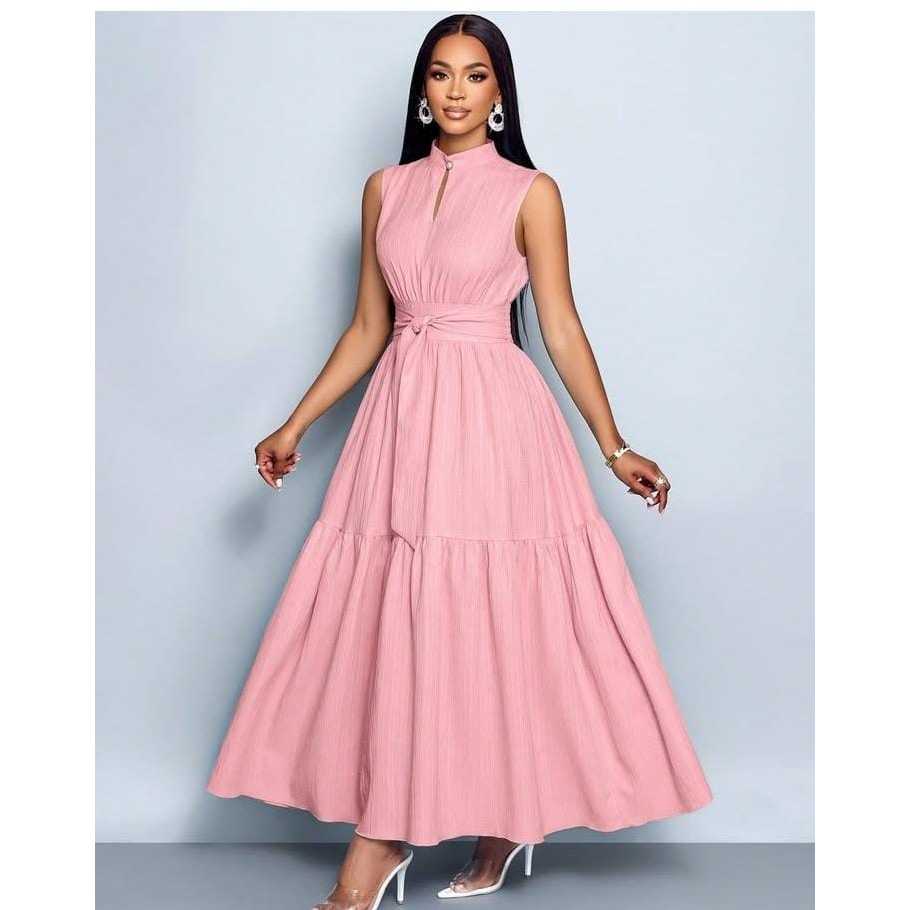 dress LEKBONG halter // long dress//dress wanita kekinian