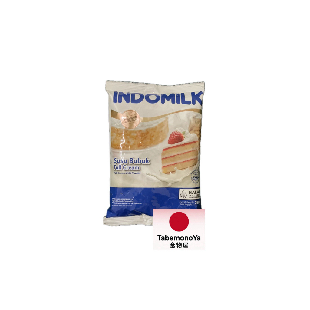 

SUSU BUBUK FULL CREAM INDOMILK 250GR - SUSU ROTI KUE COOKIES ICE FUL - 250gram