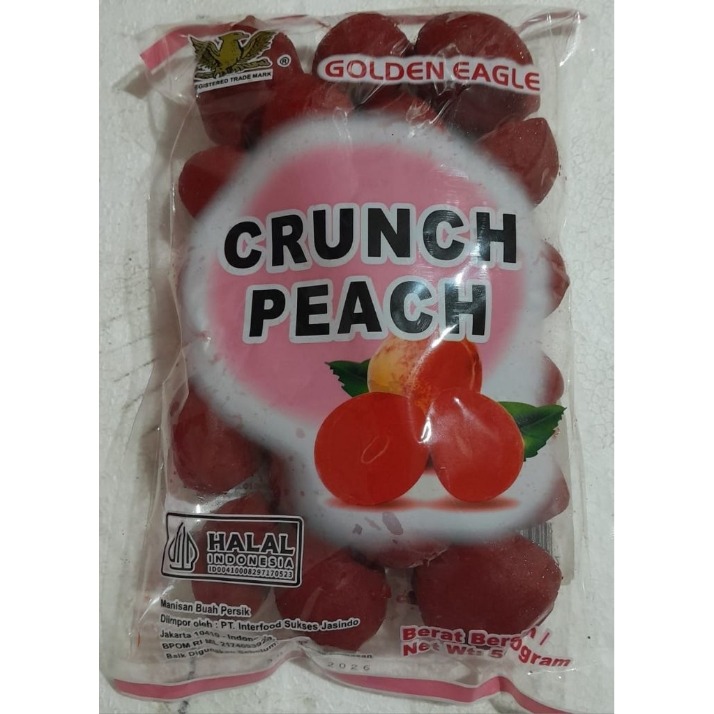 

manisan buah persik angto merah 500g halal unik