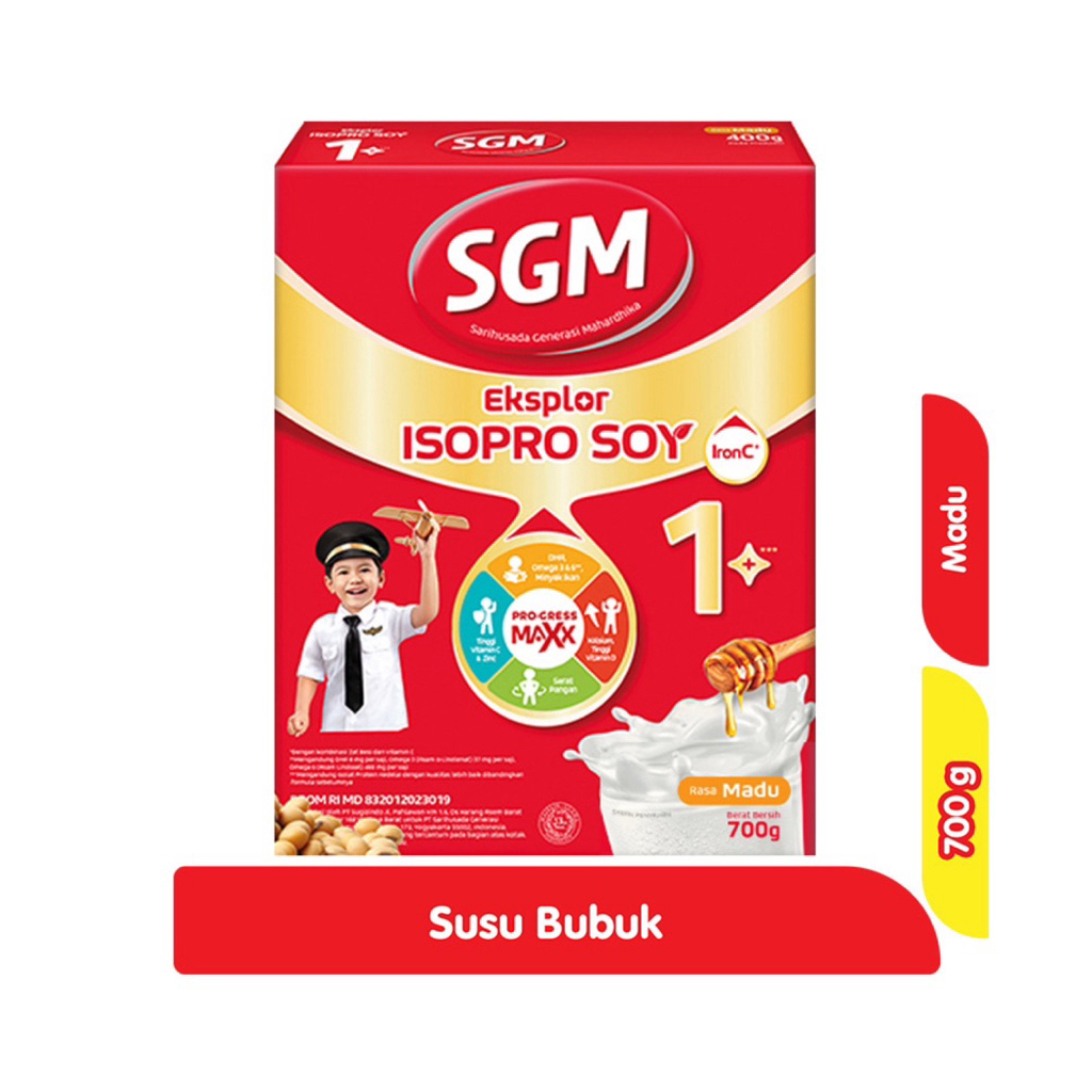

SGM Eksplor ISOPRO SOY 1+Susu Bubuk Pertumbuhan untuk Anak Usia 1-5 Tahun Madu 700 g