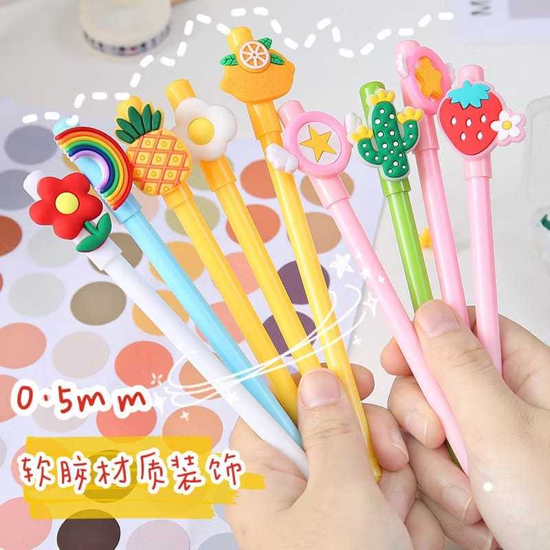 

Pulpen Lucu Karakter Kartun Buah Pena Gel Motif Karakter Lucu Pen Cute Student Japanese / Alat Tulis Kantor Sekolah Lucu