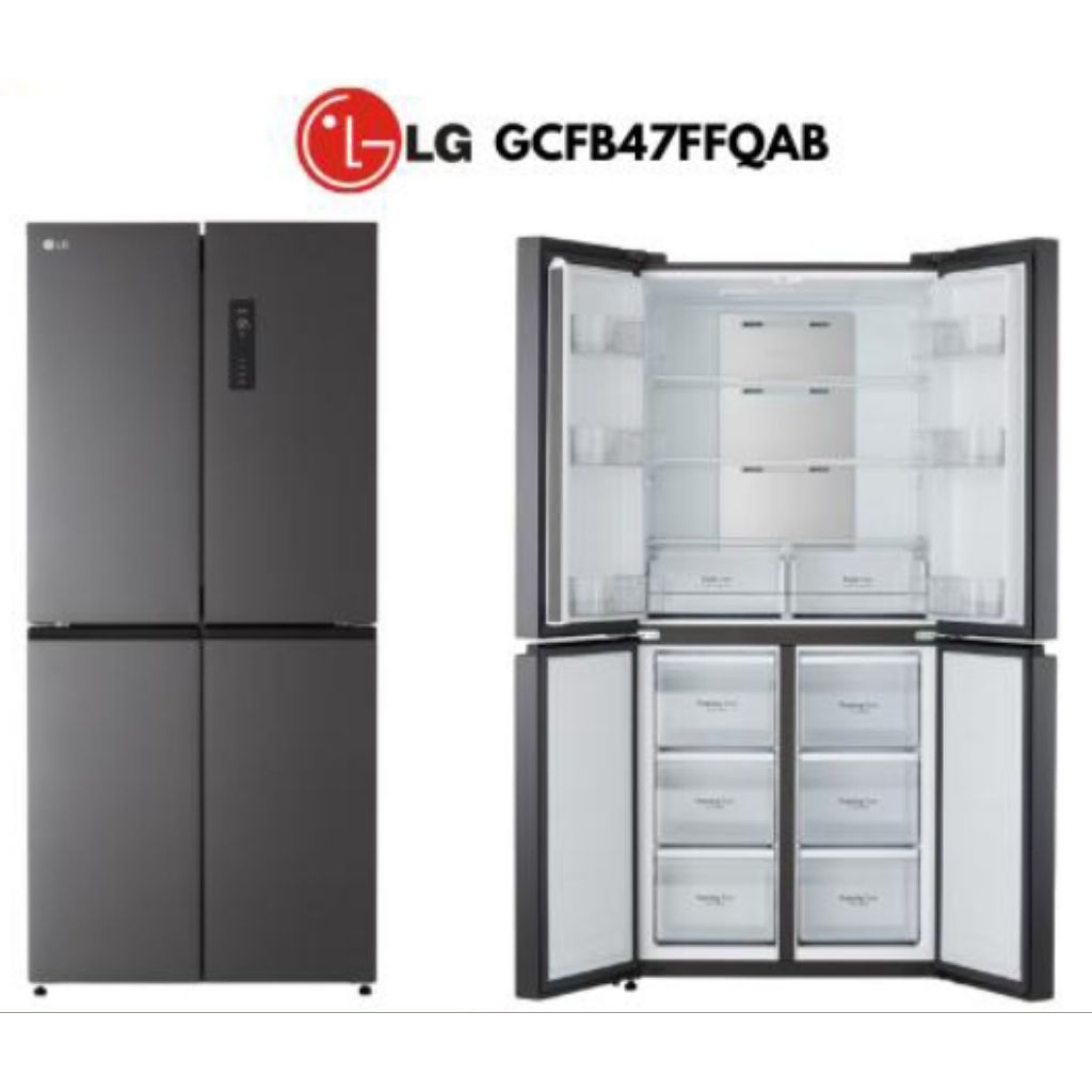 KULKAS 4 PINTU LG TERBARU GCB47FFQAB 470 liter