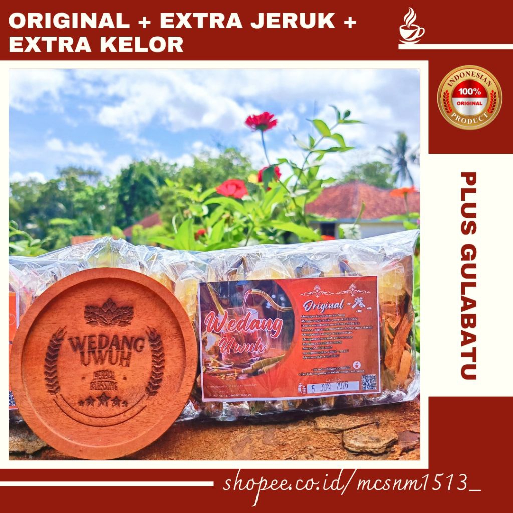 

Wedang uwuh Komplit + Gulabatu Khas Jogja || Rempah Herbal JSR [ Extra jeruk , kelor , & original ]