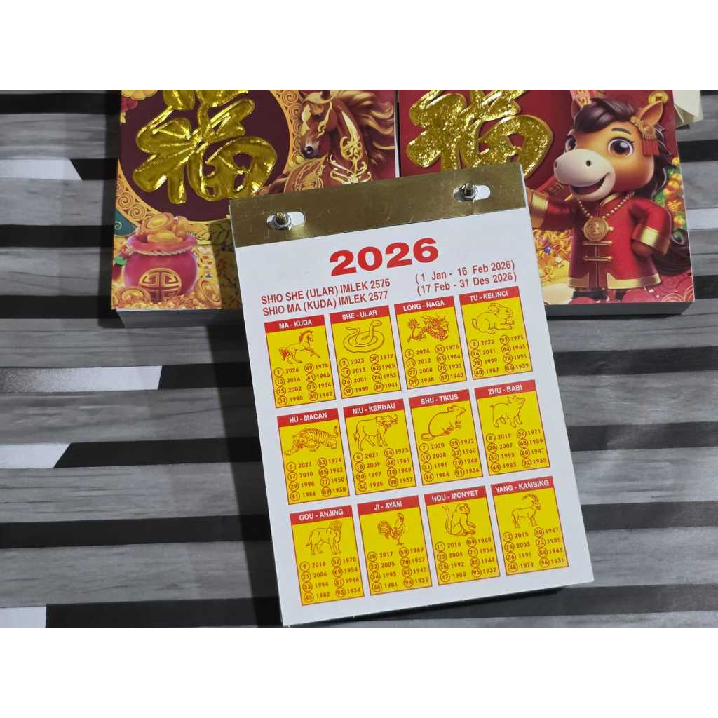 

KALENDER HARIAN SOBEK SEDANG TAHUN 2026 - BHM 13 X18 CM