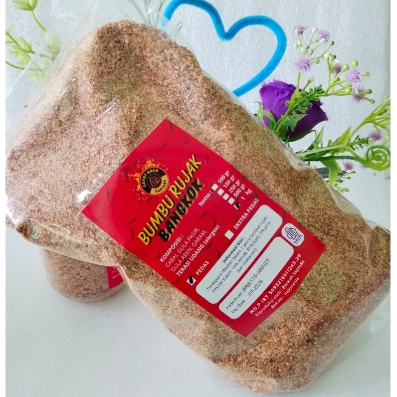 BUMBU RUJAK BANGKOK | BUMBU RUJAK BUAH | BUMBU RUJAK TABUR 1KG (1000G)