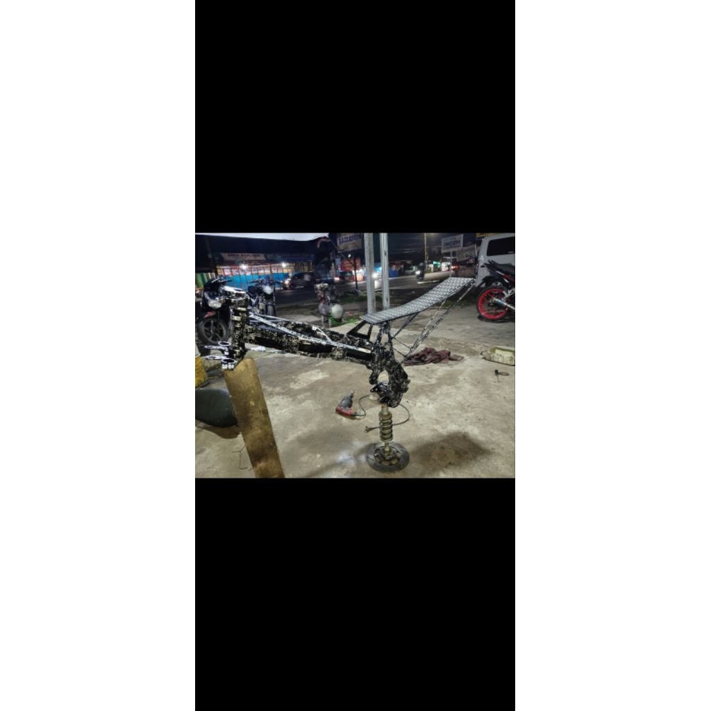 rangka sambung drag vixon/fu