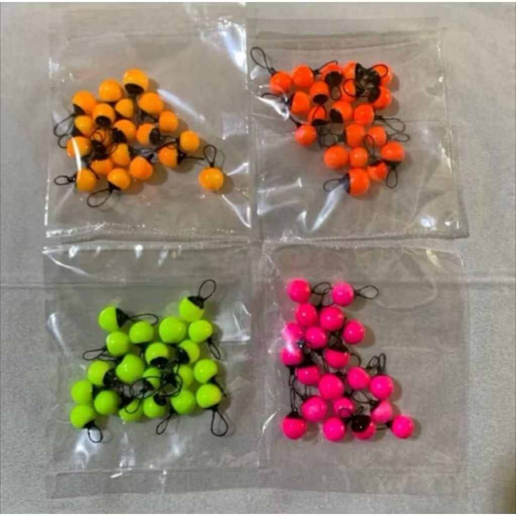 Pelampung Bulat Kecil Sensitif ( 20 Pcs ) Bahan Styrofoam