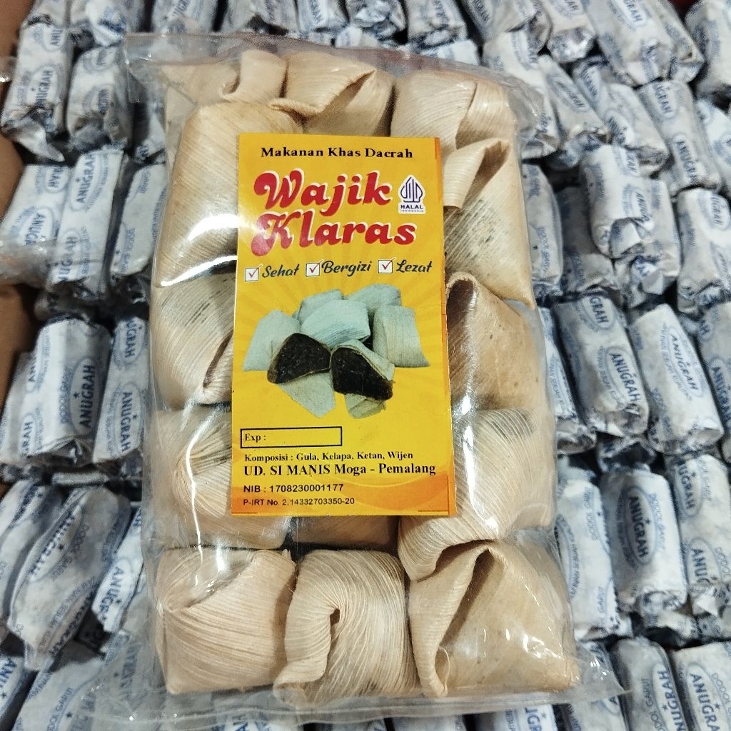 

wajit ketan rasa nanas wajik klaras isi 15pcs