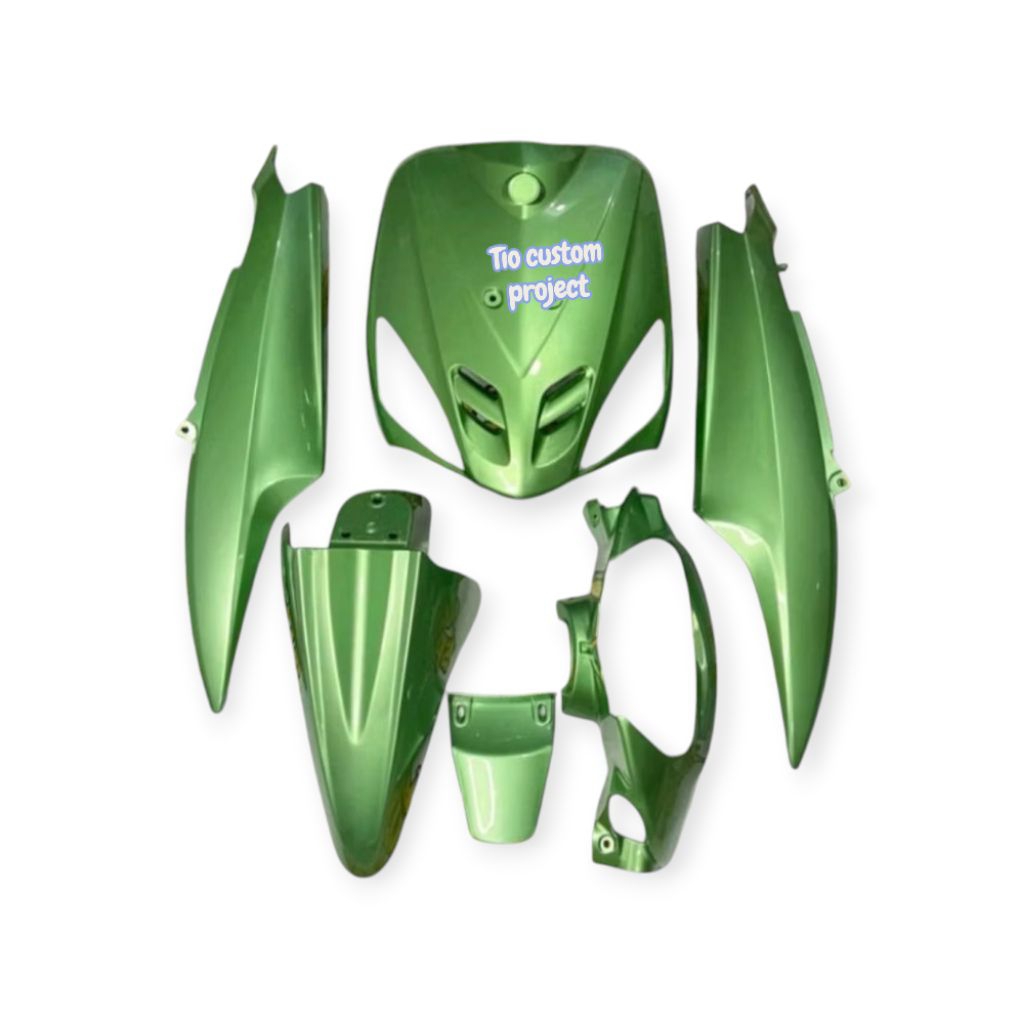 cover body custom motor Mio sporty warna hijau sage