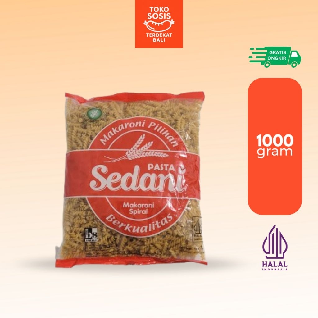 

Sedani Makaroni Spiral Pasta 1kg