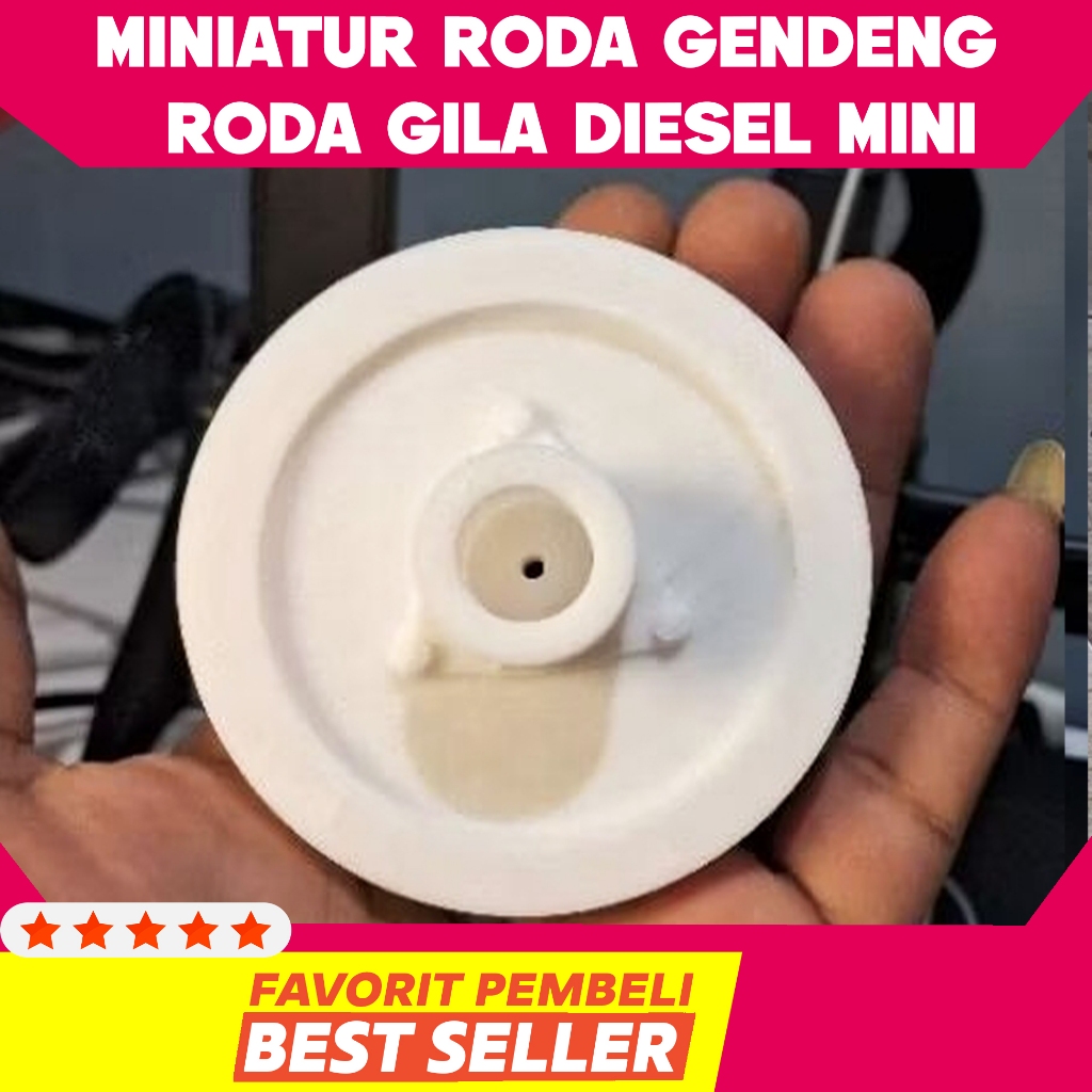 Miniatur roda gendeng / roda gila untuk mesin diesel mini kubota