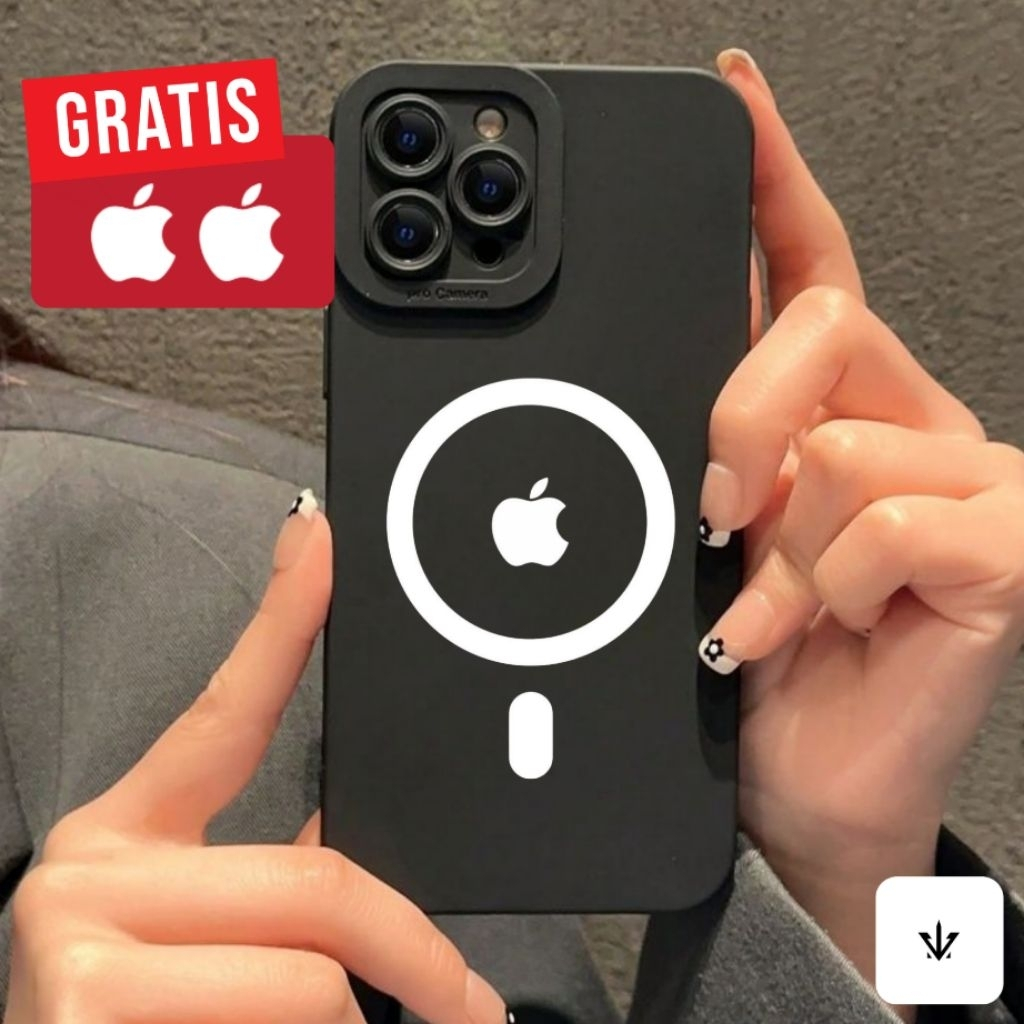 Stiker MagSafe HP Iphone Logo Apple Lingkaran Cocok Semua Hp Universal Sticker Cutting Tempel Murah