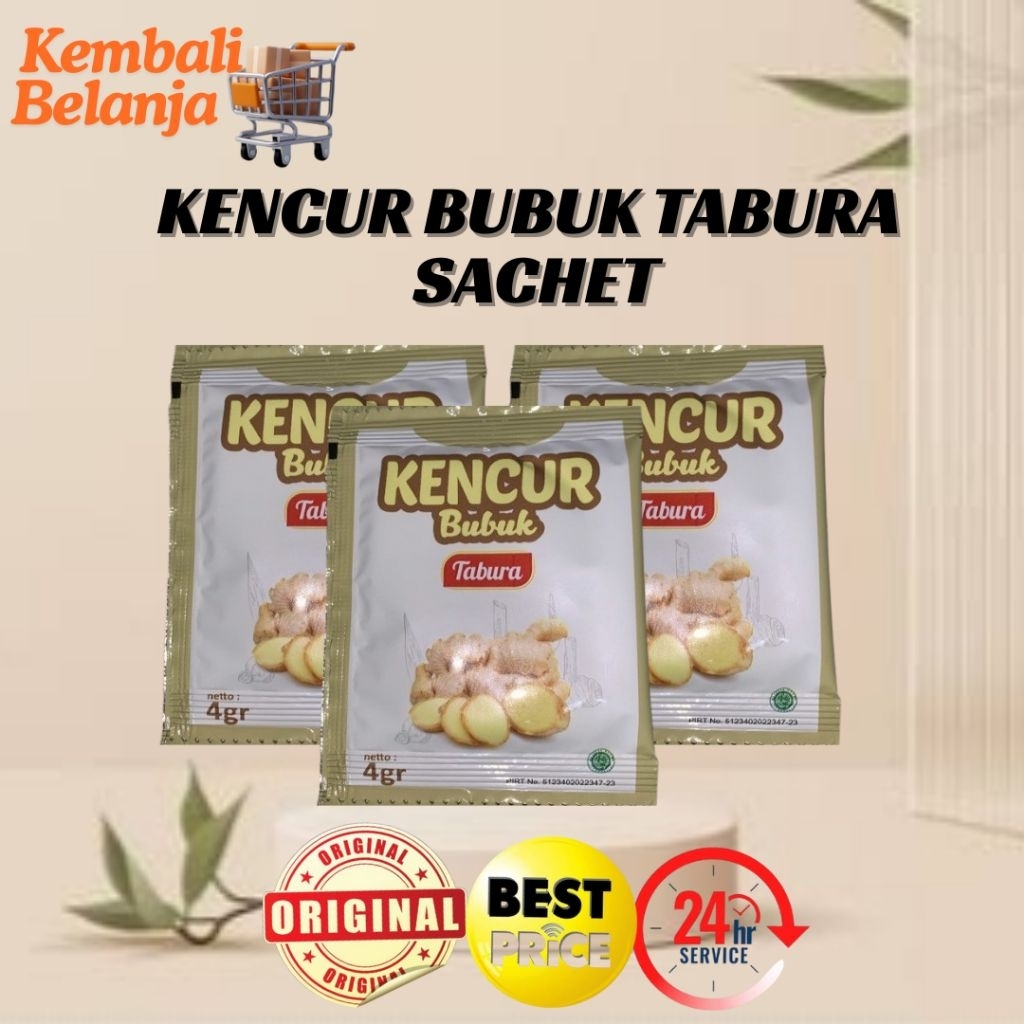 Kencur Bubuk Tabura 1 Sachet/ Kencur Bubuk Tabura/ Bumbu Masak Praktis