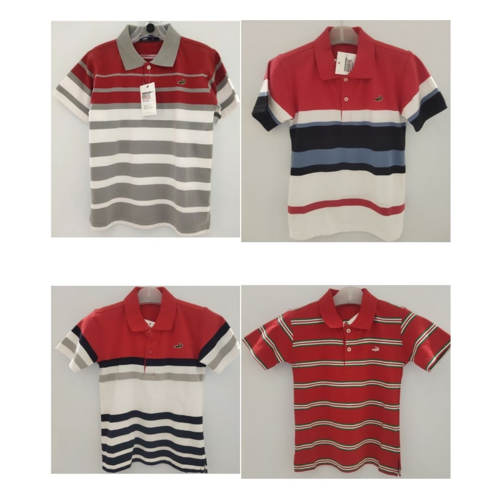 (4-14 tahun) KAOS POLO ANAK COWOK ORIGINAL CROCODILE
