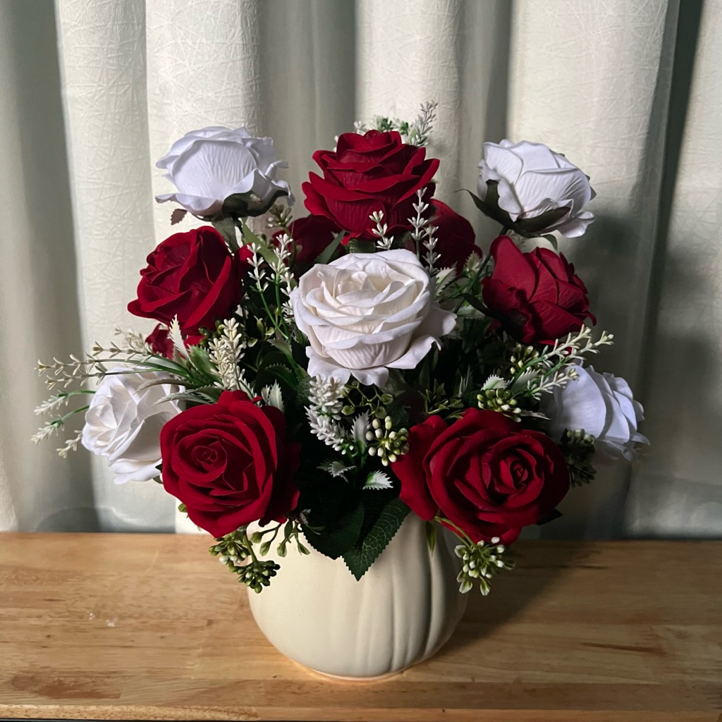 COD, bunga hiasan ruang tamu aesthetic, bunga hias plastik, hiasan ruang tamu aesthetic