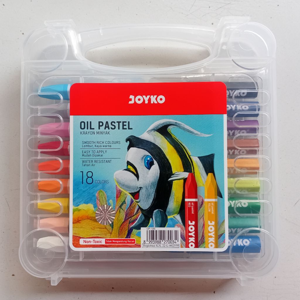 

Oil Pastel Joyko OP-18S (18 Color) Non Toxic New