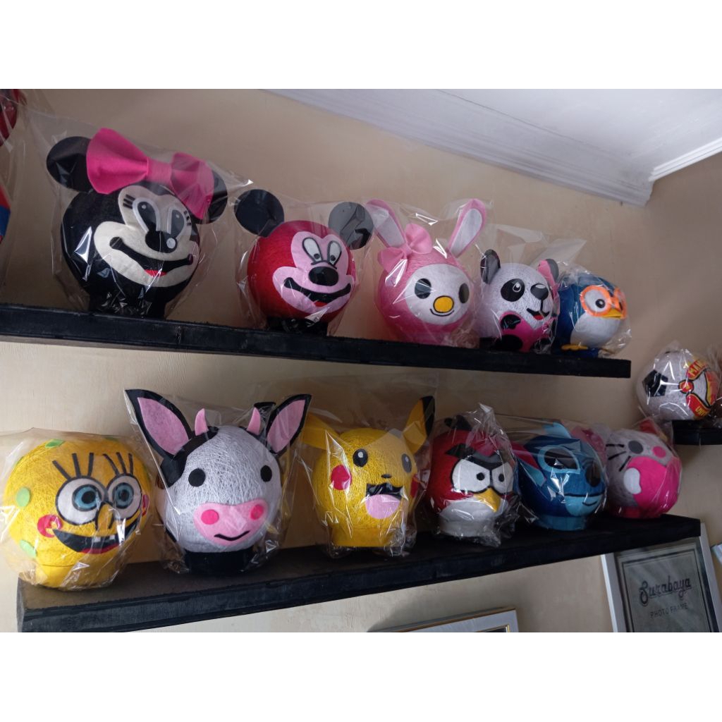 Lampion benang lampu tidur request karakter