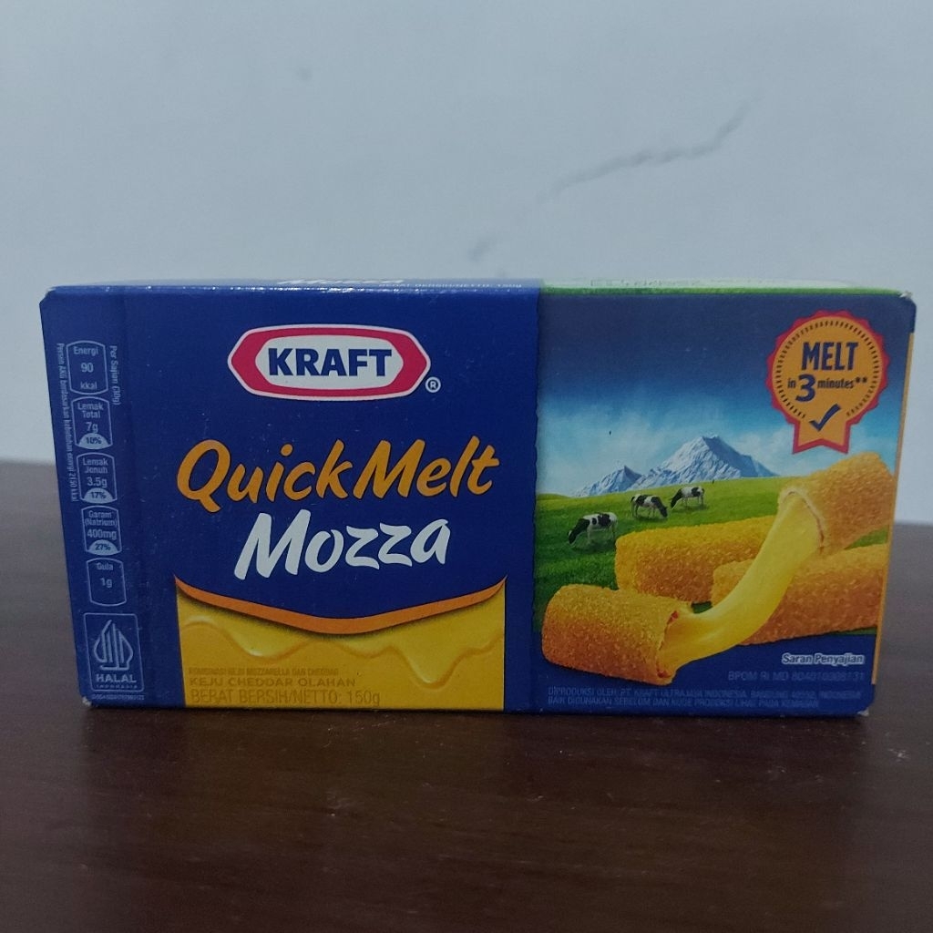 

Keju Mozarela Kraft Quick Melt Mozza Box 150gr