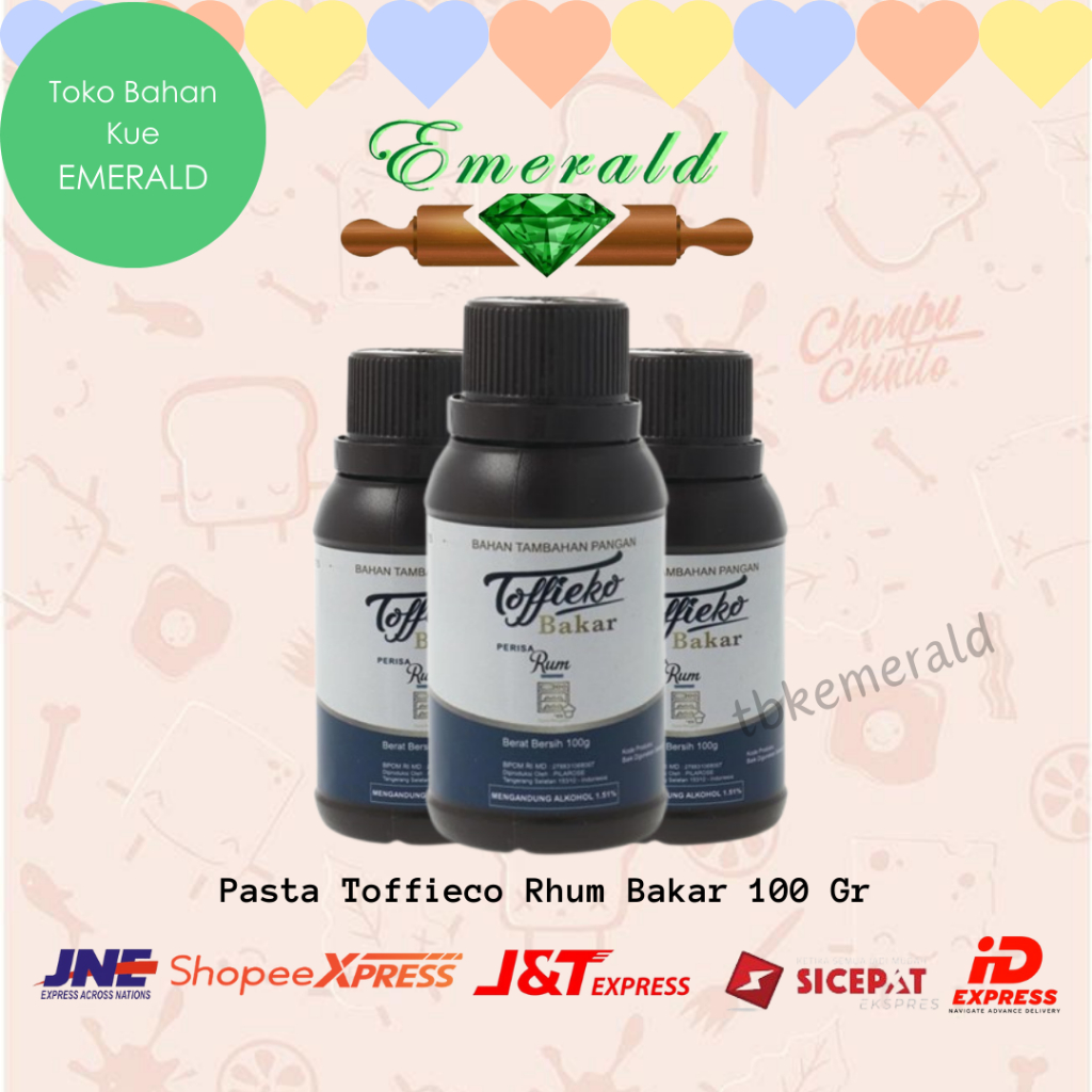 

Perisa Pasta Rhum Bakar Toffieco 100 Gram