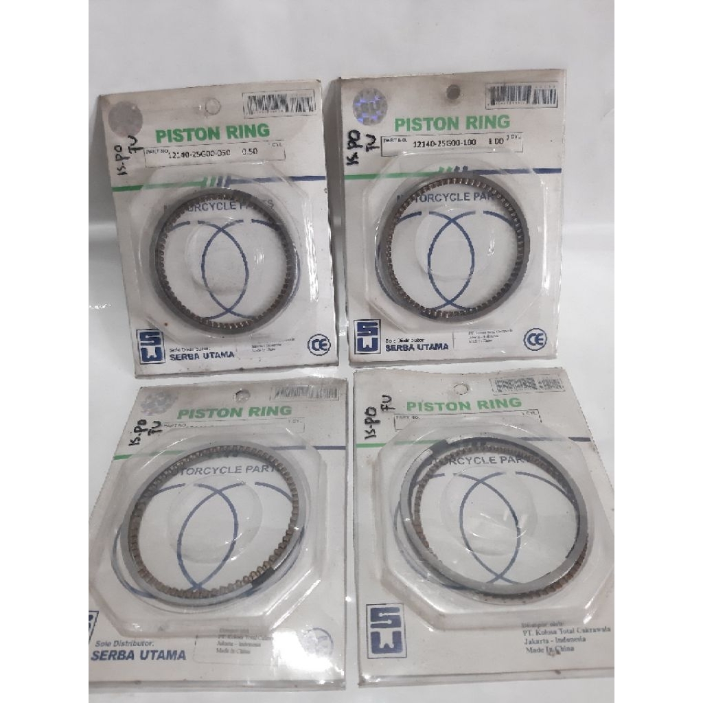 RING PISTON SEHER SATRIA FU 12140-25G00 OS 100/0.75/0.50/0.25 SM