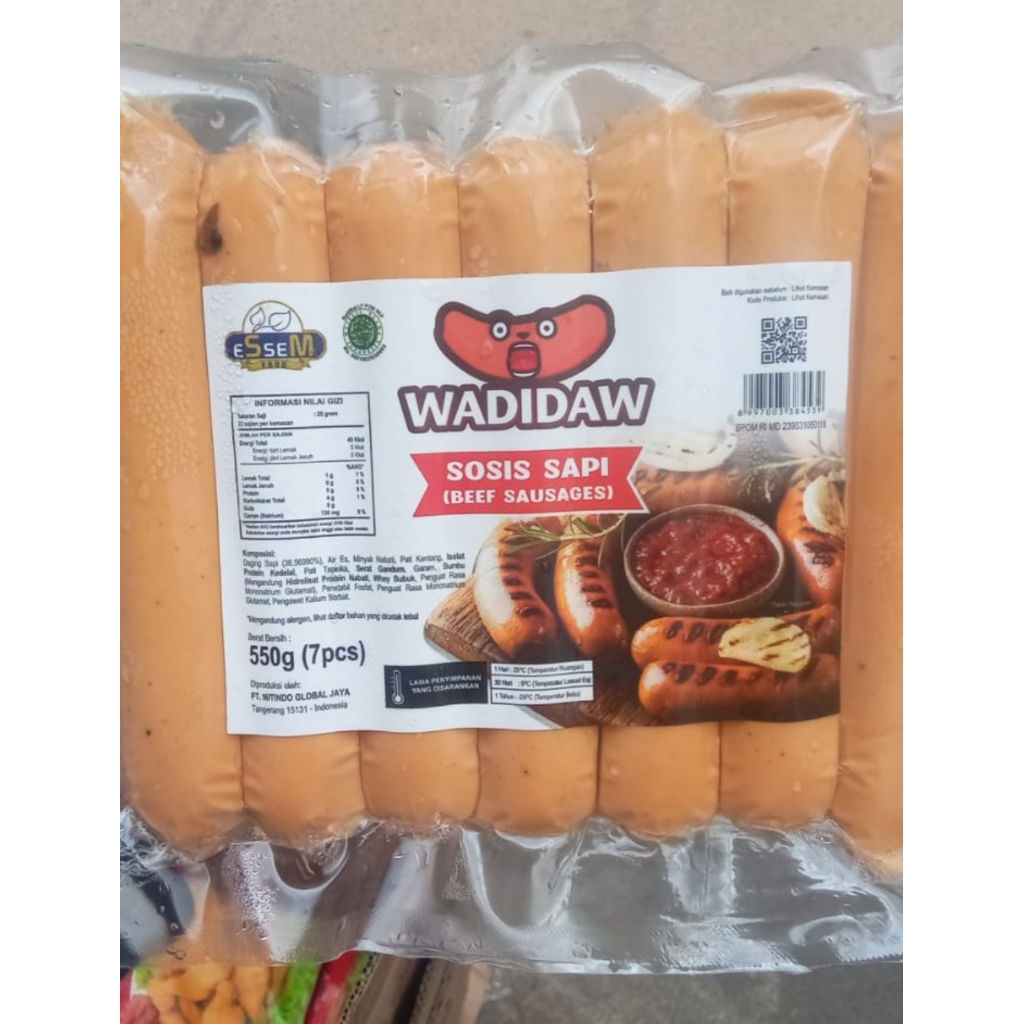 

Sosis Sapi Jumbo 550gr/ isi 7 pcs