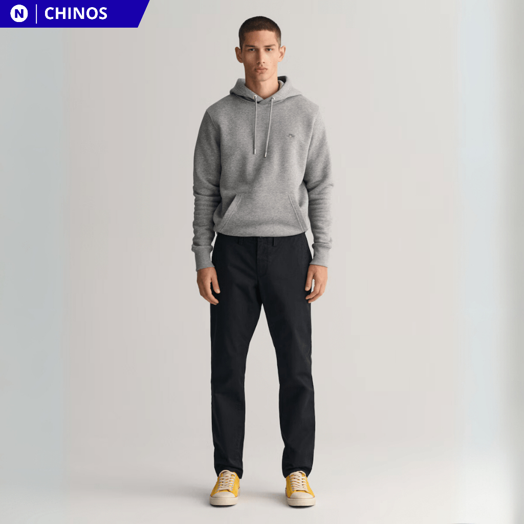 Celana Chinos Panjang Pria Slim Fit Formal Nyaman Chino Kantor Cowo Premium Hitam Abu Cream Coklat