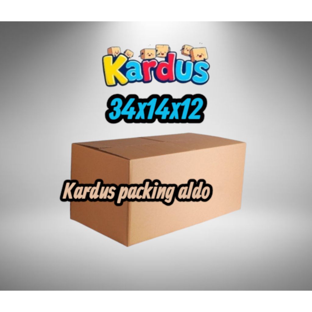 

kardus box packing 34x14x12