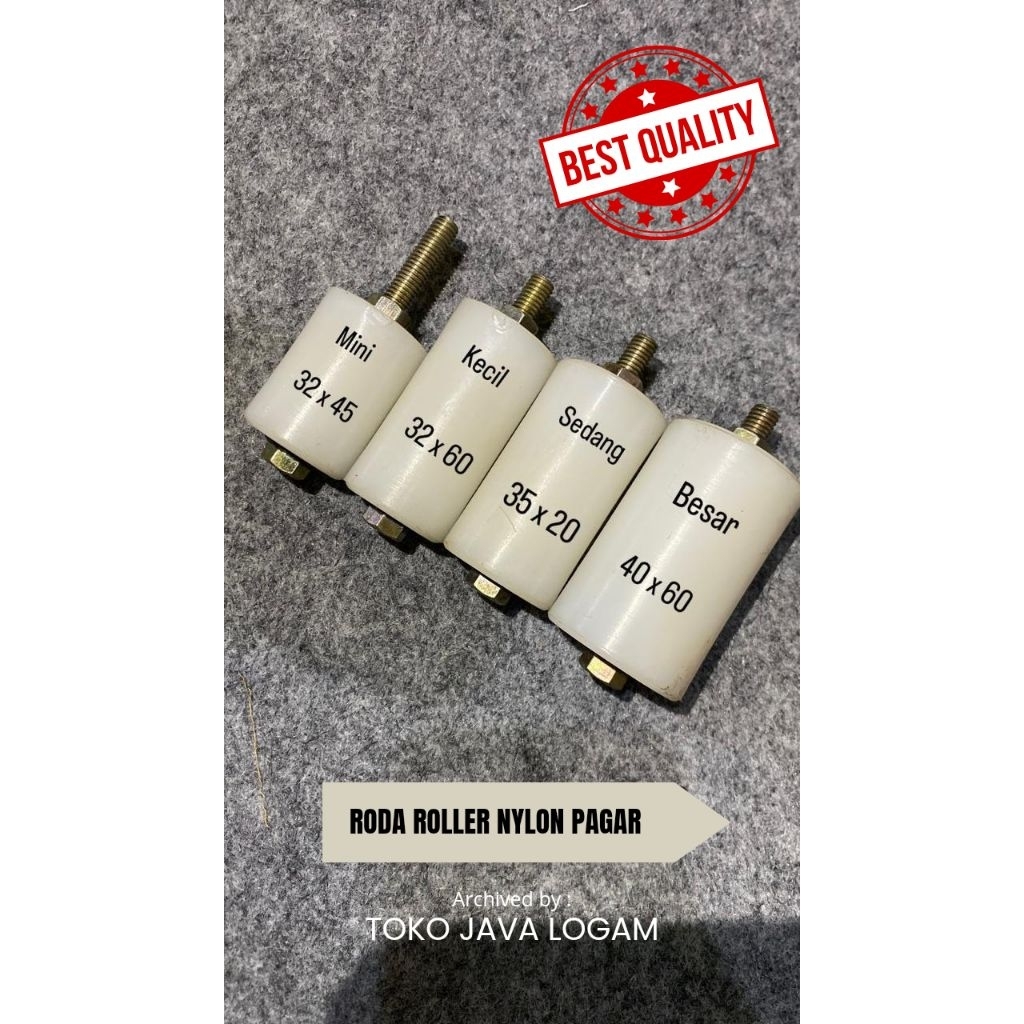 Roda Roller Nylon Pagar
