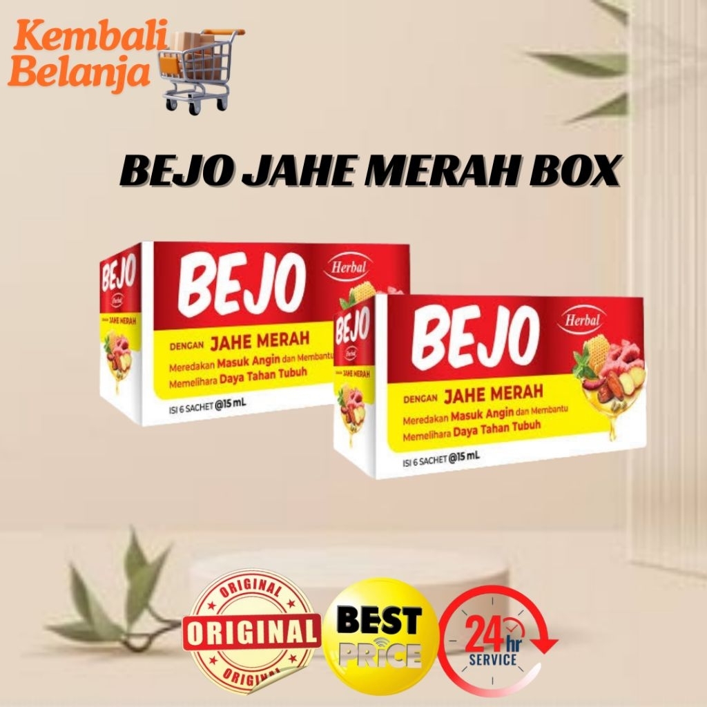 

1 Box Isi 12 Sachet Bejo Jahe Merah/ Bejo Jahe Merah Herbal/ Bejo Herbal/ Jahe Merah Bejo/ Jahe Merah Bedjo