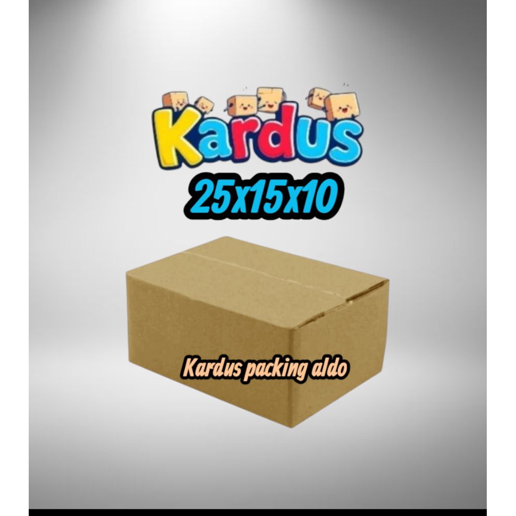 kardus box packing 25×15×10