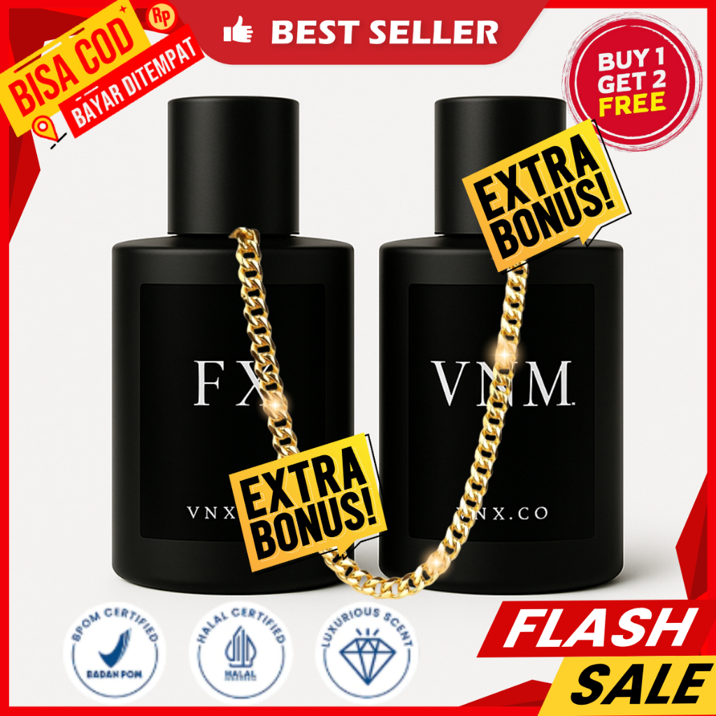 [DAPAT 3] 2 PCS VNX EXTRAIT DE PARFUM + 1 KALUNG MEWAH | WANGI TAHAN LAMA ELEGAN MEWAH MANIS SEGAR