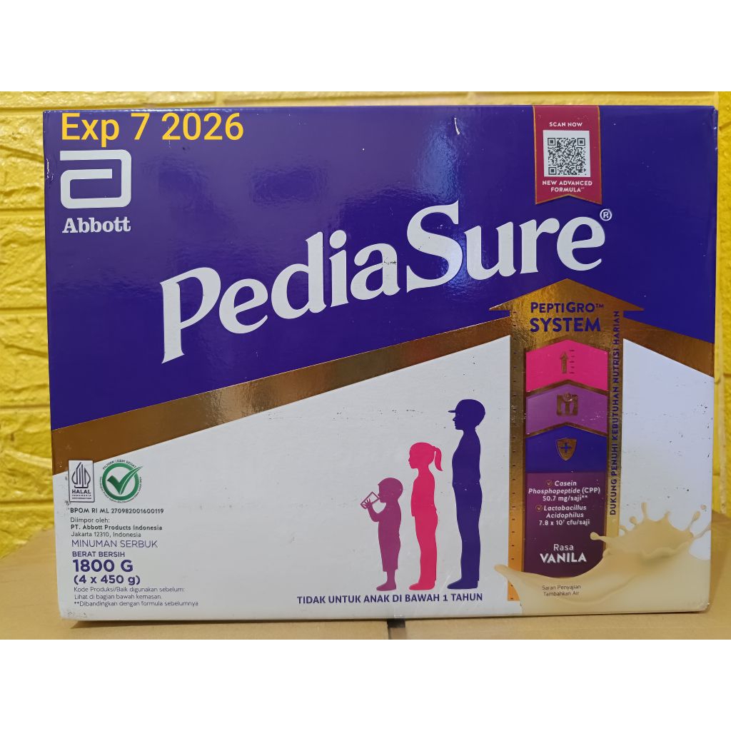 

Pediasure Vanila 1800 G (4X450 g)
